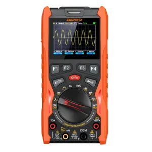 Handheld Oscilloscope Multimeter Waveform Generator 12MHz Bandwidth 50MSa/s Sampling Rate USB Lab Oscilloscopes Portable 3 in 1 Automotive Digital Oscilloscope with Signal Generator Kit