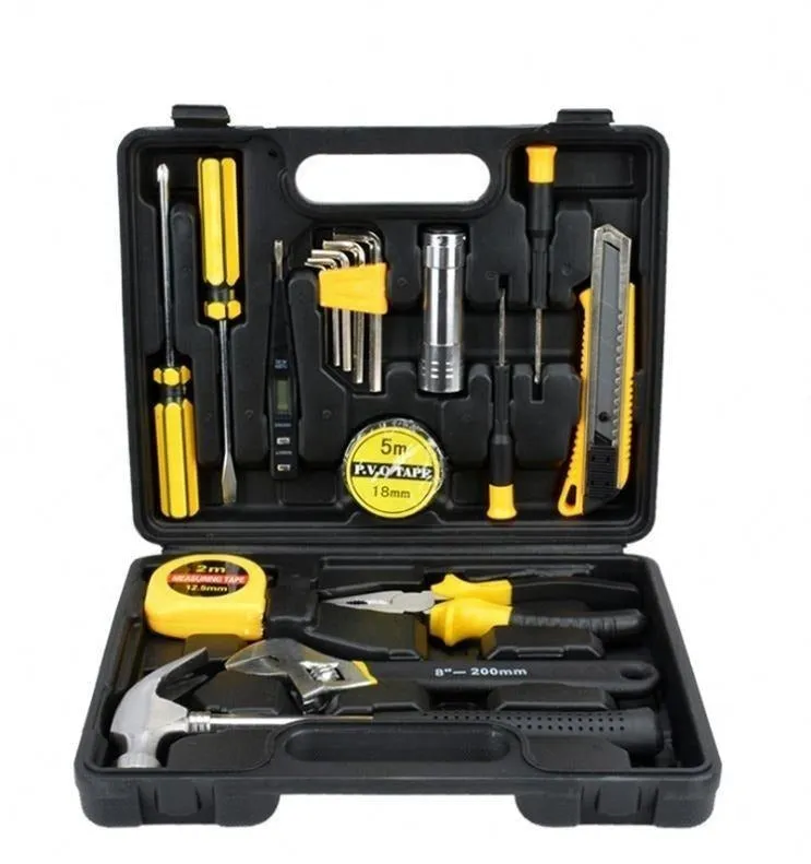 Handy 18-Piece Portable Tool Kit for Home Maintenance