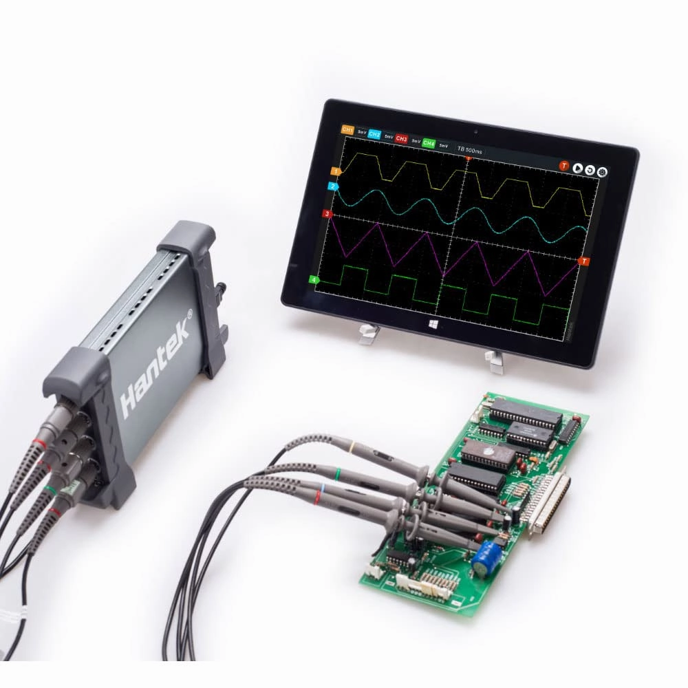 Hantek Hantek6074BE Kit I II III IV 4 Channel Oscilloscope Hantek Automotive USB Oscilloscope 70MHz 1GSa/s Sampling(6074BE-kit III)