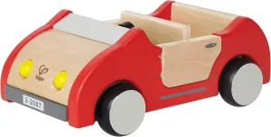 Hape Wooden Doll House Family Car| Toy Vehicle Seats up to 4 Figures for Complete Doll House Furniture Set