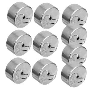 HEALLILY 1 Set 10 Pcs Physics Teaching Instrument Holder Teaching Weights Ratchet Scale Kit Socket Organizer Tweezers Paper Weights Lab Weights Hanger Mass Hook Experiments Metal