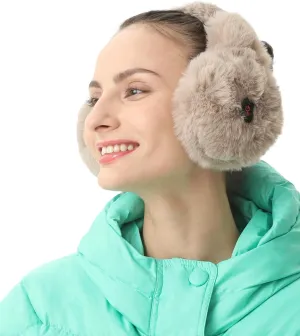 Heated Earmuffs for Men and Women, Cordless Ear Warmers for Winter Hiking, Running, 2 Heating Modes, 2000mAh