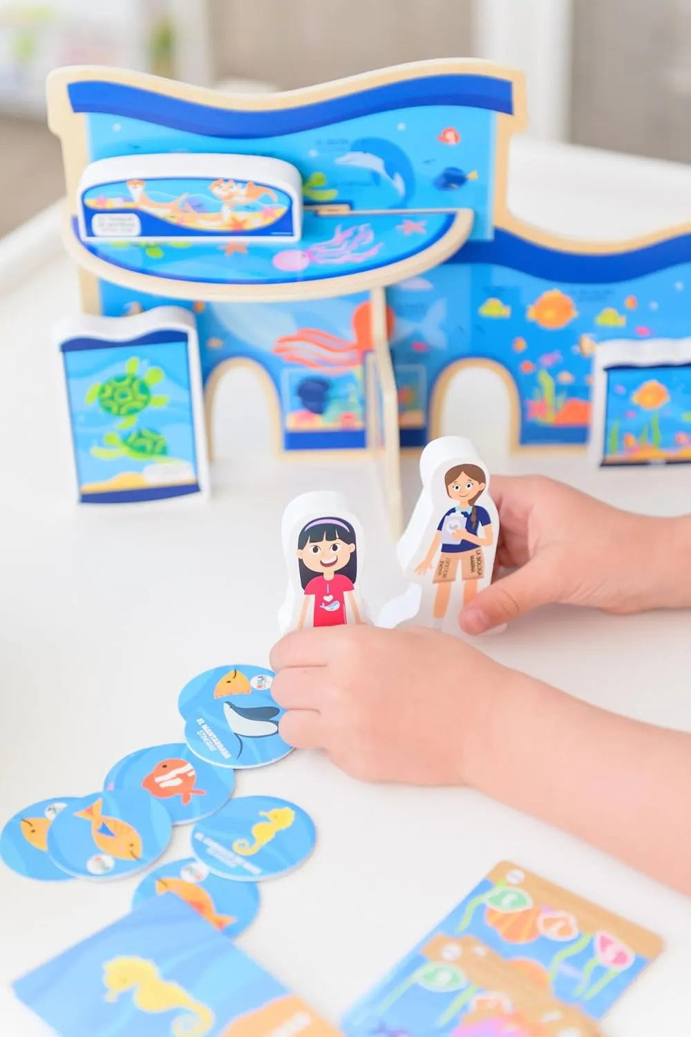 Hello, Aquarium! - ¡Hola, Acuario! | Includes Bilingual Book, Cards, Dry Erase Activity Book, Marker, and More | Interactive Learning Activities Spanish and English Educational Resources for Kids 3 