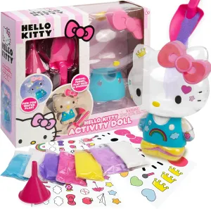 Hello Kitty Activity Doll, Reusable Hello Kitty Toys, Fill With Sand Art or Water, Includes Waterproof Doll, Shovel and Funnel, Sensory Toys For Kids, Great Toddler Activities, Toddler Travel Toys