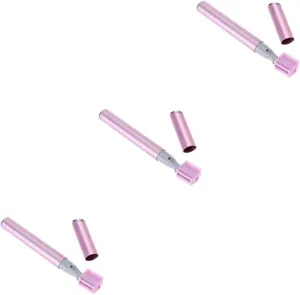 Hemoton 3pcs Electric Eyebrow Trimmer Facial Razor Hair Remover Portable Mini for Women Comb