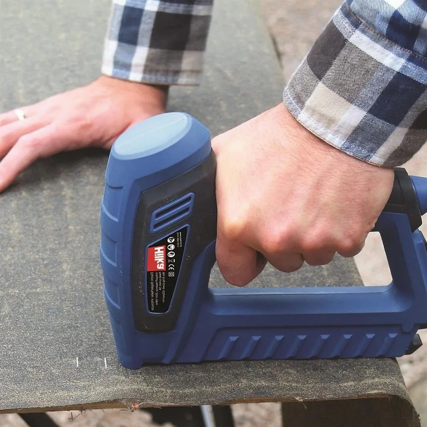 Hilka 230V Electric Stapler Impact Adjustable Settings, Anti-Jam Mechanism
