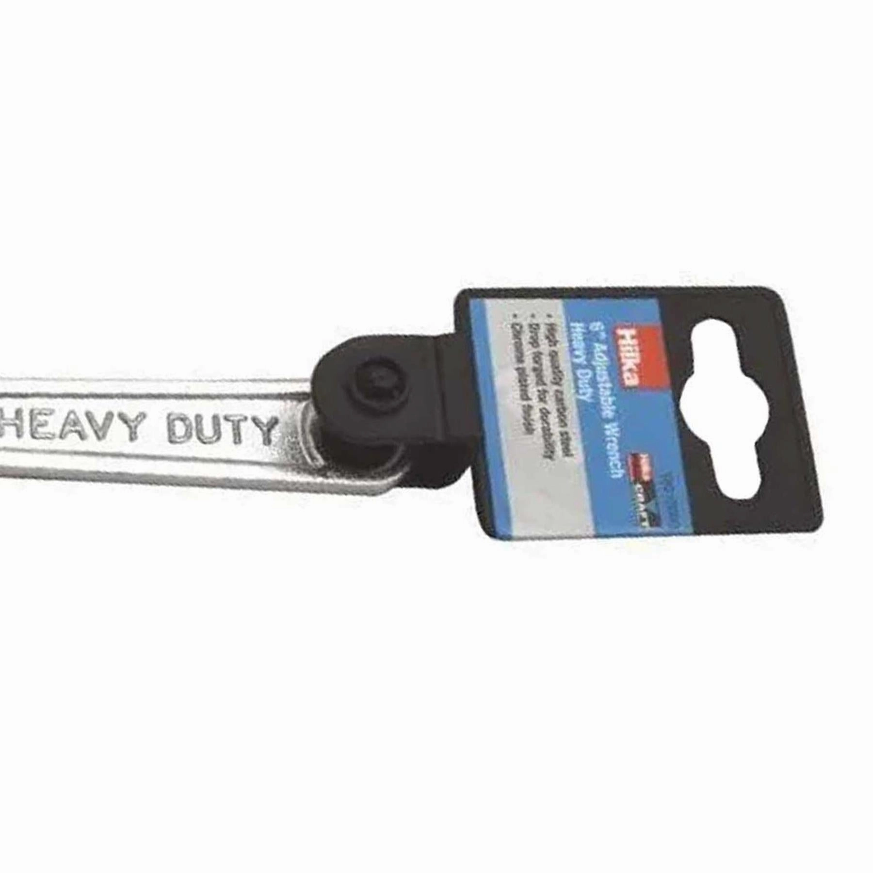 Hilka 6" (150mm) Adjustable Wrench - High-Quality Carbon Steel