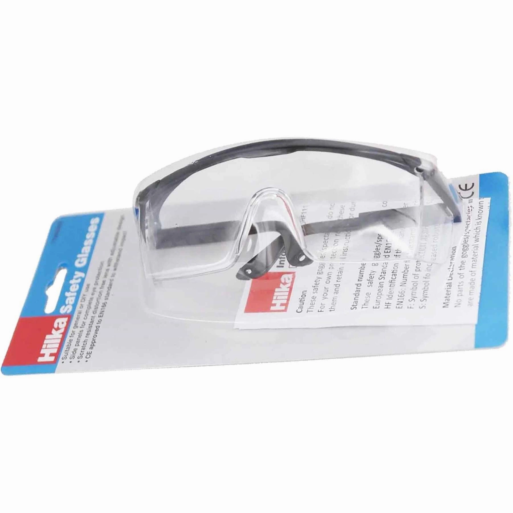 Hilka Safety Glasses - Scratch Resistant Lens with Adjustable Design