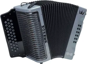 Hohner Corona C-II FBBEB Accordion Silver Rainbow (SVRB)