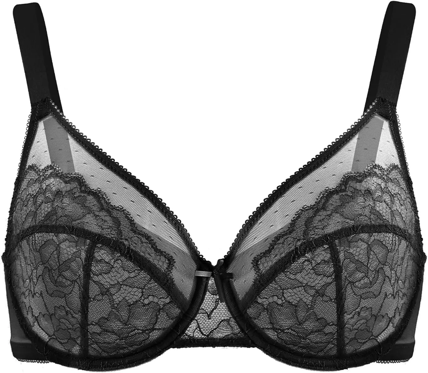 HSIA Minimizer Bras for Women Full Coverage Underwire Bras Plus Size Lifting Lace Bra for Heavy Breast