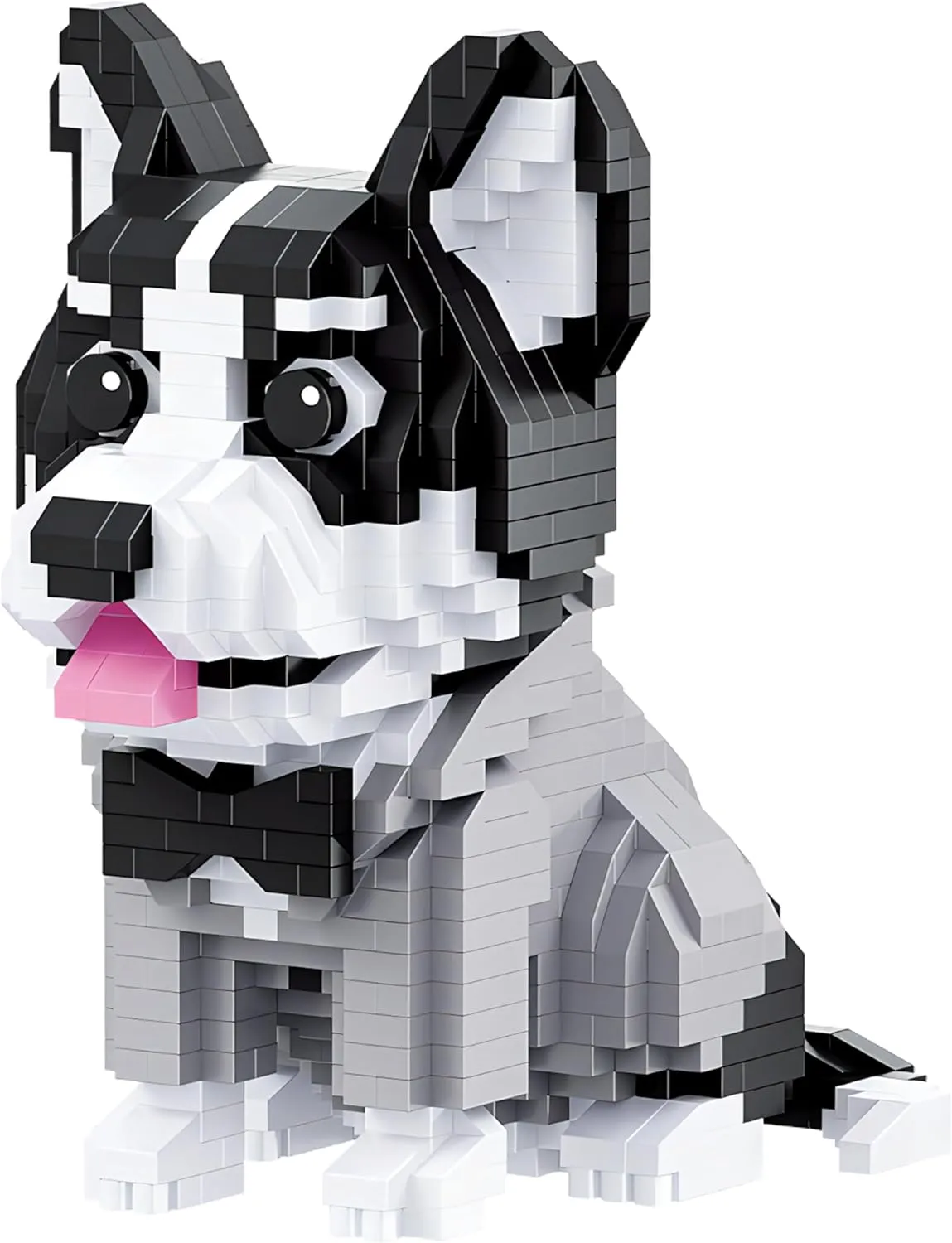 Husky Dog Building Set Toys, 973 Pcs, with Original Scene Music, Gifts for Adults and Children.