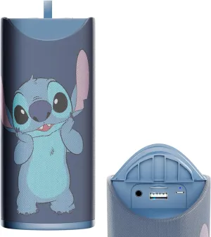 iJoy Disney Lilo and Stitch Wireless Bluetooth Speaker- Splashproof Rechargeable Wireless Speaker with 3 Hours Playtime/SD Slot/FM Radio- Stitch Stuff, Disney Stitch Gifts for Women//Men/All Fans