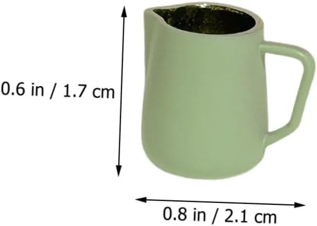 IMIKEYA 2sets 5pcs Mini Coffee Cup Espresso Pitchers Adorable Dollhouse Frothing Mugs Bright Colors for Miniature Displays and Creative Play 5pcs*2