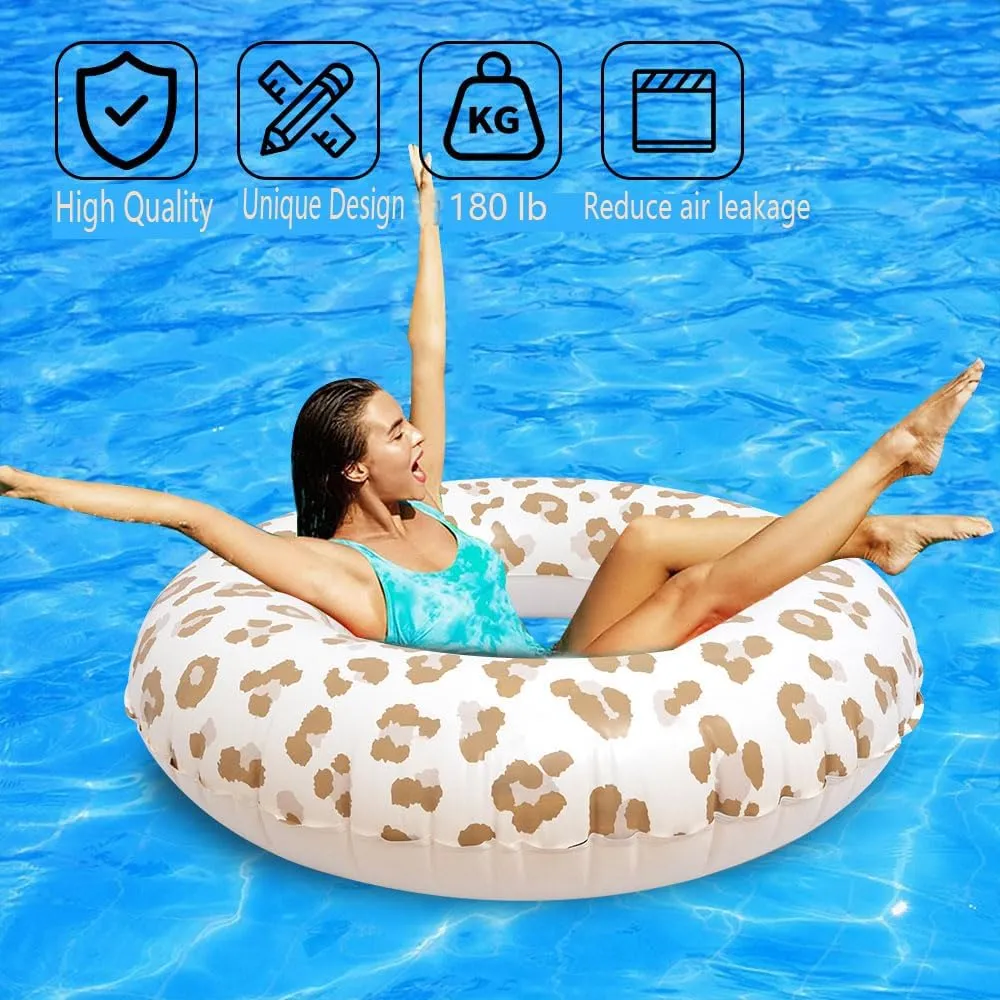 Inflatable Pool Float Tube -35 in Tube Float for Adult,Inflatable Swim Tube Raft Premium Swim Ring Heavy Duty Vinyl Flotation Pool Floats for The Beach, Party, Vacation, UV Resistant - Pool Party