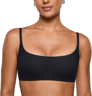 INLYRIC Women's Inbarely Plus Bralettes - No Underwire Unlined Support Soft Scoop Neck Cami Seamless Bralette