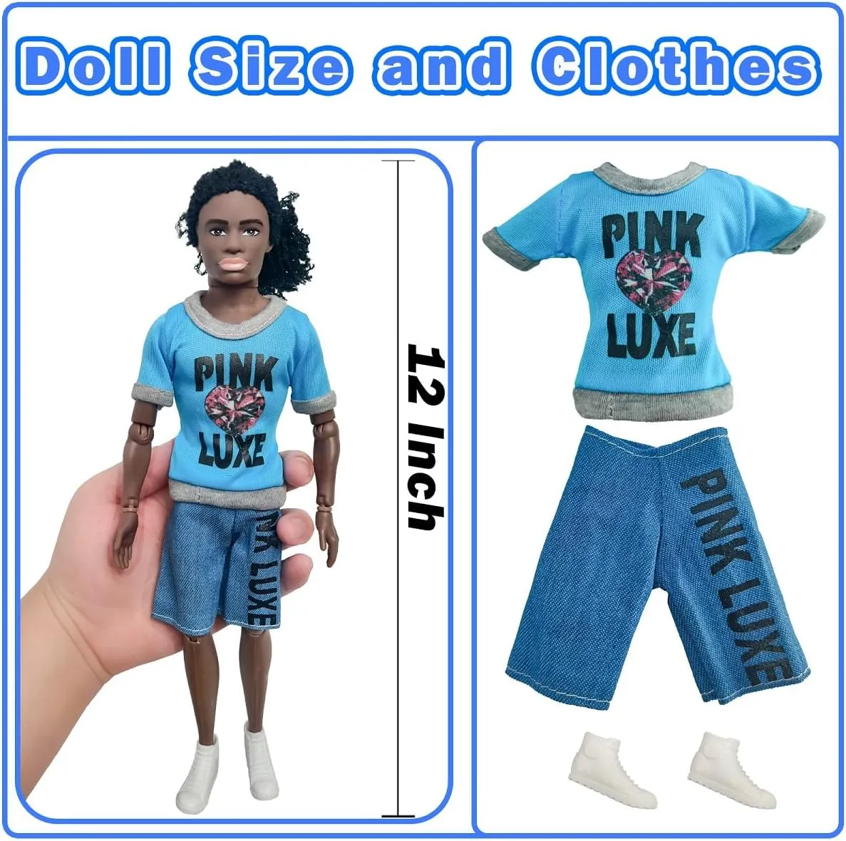 Interactive Family Toy Fun Action Figures Set, Imaginative Educational Family Doll Play, for Kids 3 (Editions E)