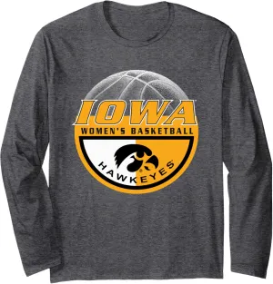 Iowa Hawkeyes Women's Basketball Dunk Dark Heather Long Sleeve T-Shirt