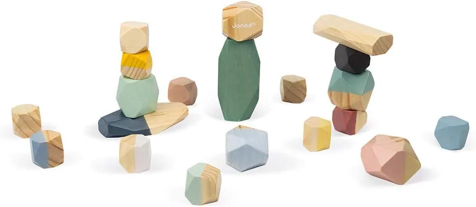 Janod Sweet Cocoon Stacking Stones - Ages 2  - J04401