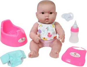 JC Toys | Lots to Love Babies Drink and Wet Gift Set | 14” All Vinyl Doll with Potty and Accessories