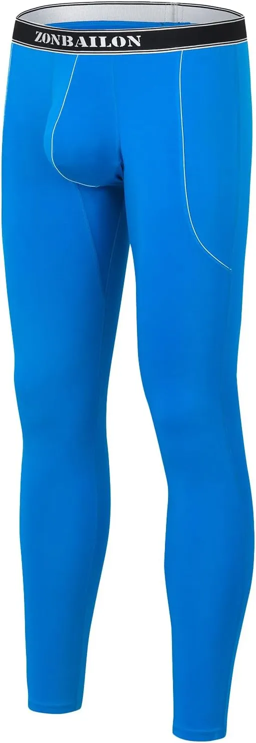 JINSHI Long Johns Thermal Underwear for Men Soft Bamboo Viscose Base Layer for Cold Weather Bottom