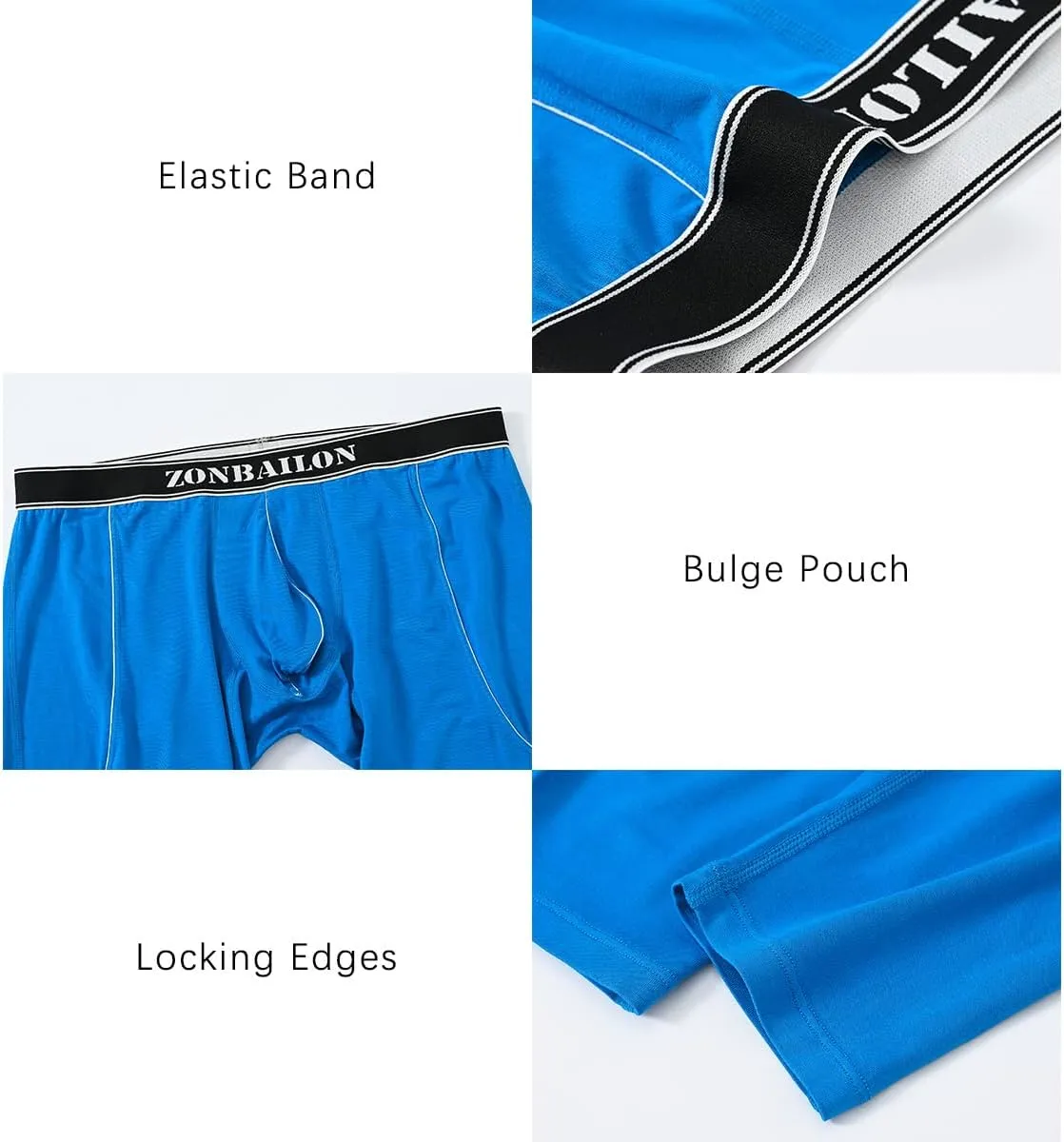JINSHI Long Johns Thermal Underwear for Men Soft Bamboo Viscose Base Layer for Cold Weather Bottom