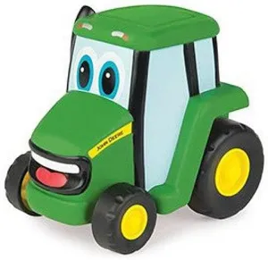 John Deere Johnny Push N Roll Toy Tractor, Ages 18 Months and Up, unisex-children
