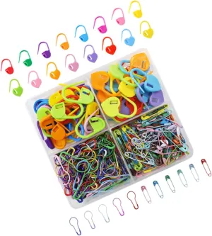 jojofuny 1 Set Stitch Markers Heart Shaped DIY Crochet Markers for Knitting and Sewing Crafts Convenient Storage Box Included for Easy Organization