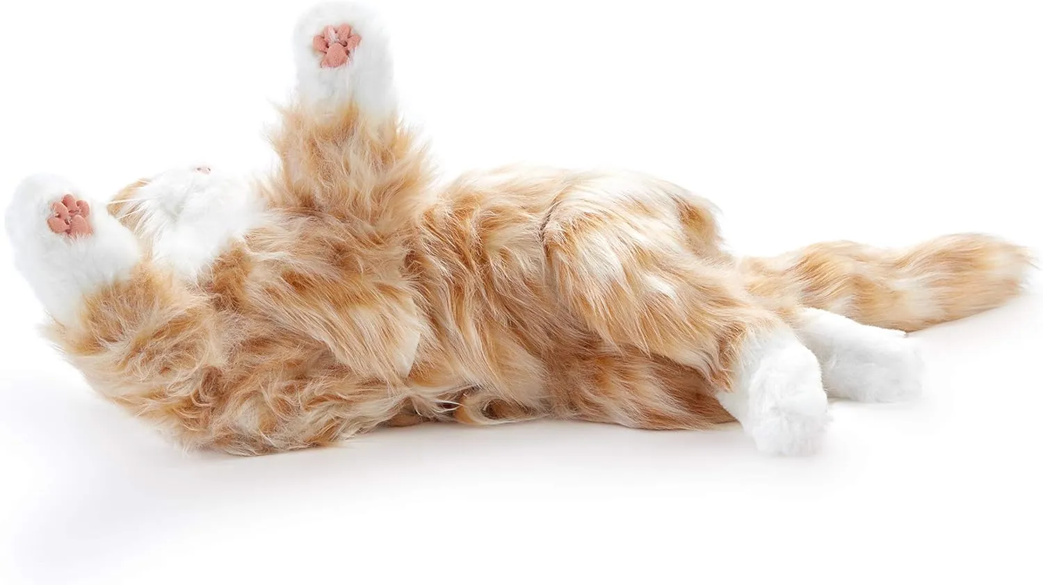 JOY FOR ALL Companion Pet for Seniors - Lifelike Animatronic Cat - Realistic Soft-Touch Fur & Purring - Therapy Stuffed Animal - Toy for Alzheimer's & Dementia - Orange Tabby