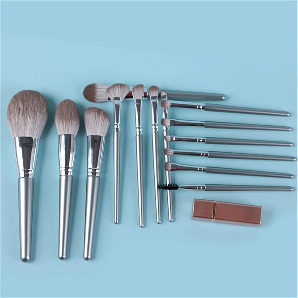 JSEIAJB 14pcs Hatsumi Makeup Brush Set Beginner Loose Powder Eyeshadow Blush Highlighter