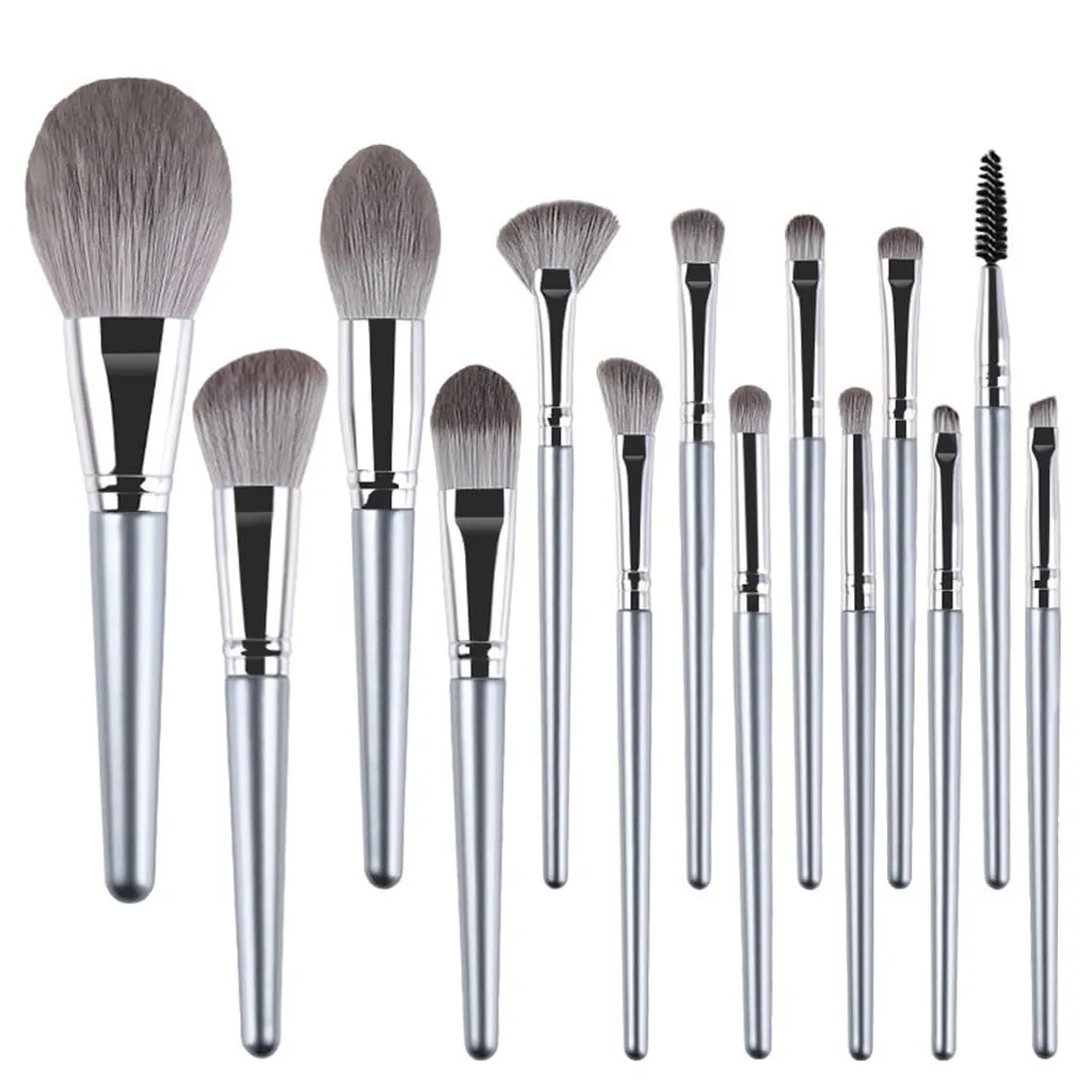 JSEIAJB 14pcs Hatsumi Makeup Brush Set Beginner Loose Powder Eyeshadow Blush Highlighter
