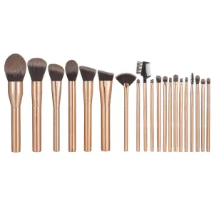 JSEIAJB Spot Rose Gold Brushed 20 Makeup Brush Set Eyeshadow Blush Highlighter Brush Beginner Beauty Tools