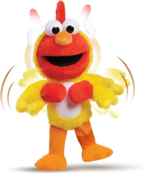 Just Play Sesame Street Chicken Dance Elmo 13 Inch Feature Plush, Music and Dancing, Stuffed Animal, Kids Toys for Ages 2 Up
