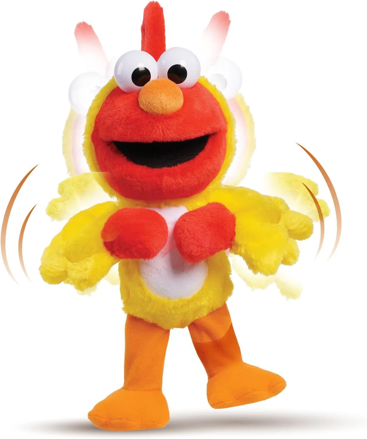 Just Play Sesame Street Chicken Dance Elmo 13 Inch Feature Plush, Music and Dancing, Stuffed Animal, Kids Toys for Ages 2 Up