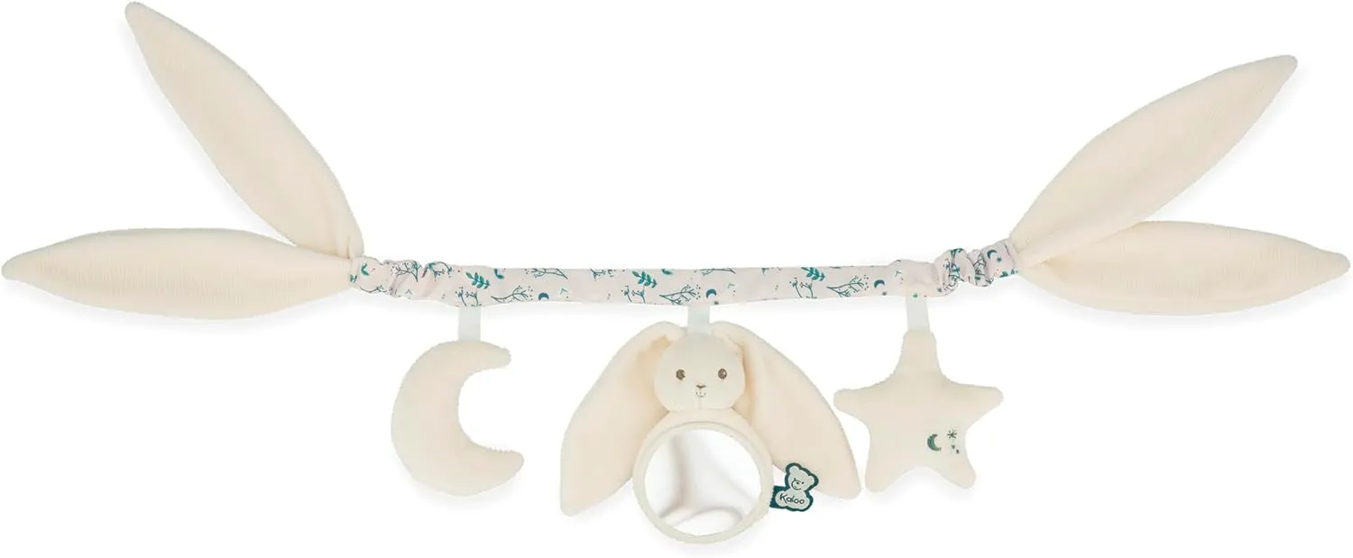 Kaloo - Activity Chain for Baby - Ideal for Stroller, Cot, Cot - Length 40 cm - Lapinoo Activity Arch for Baby with Rattle - Cream Colour - From Birth - K218023