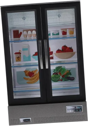 KESYOO Miniature Dollhouse Fridge Model Decorative Refrigerator for Dollhouse Kitchen Refrigerator Model for Playhouse Scenes and Micro Landscapes