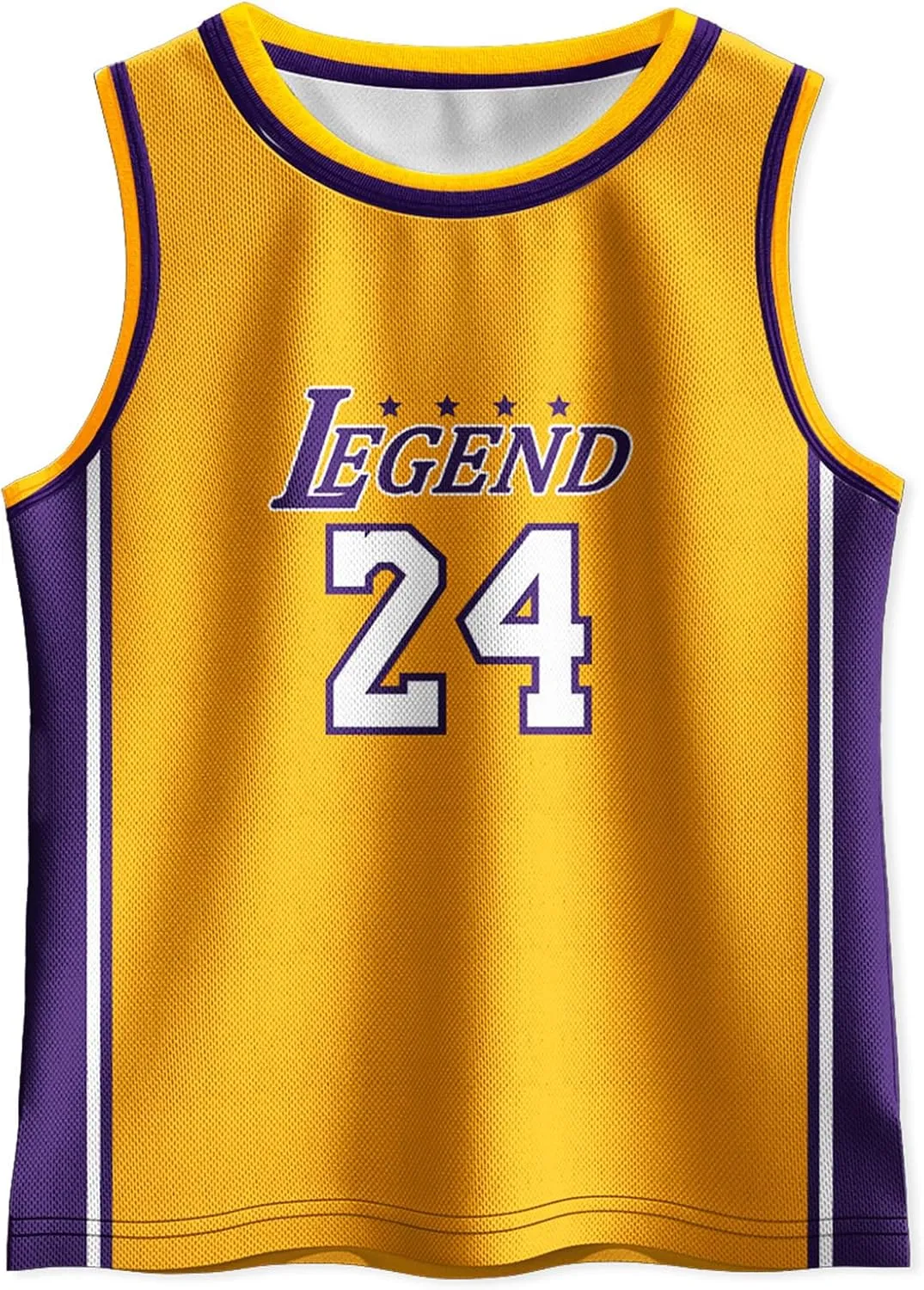 Kids Basketball Jerseys Classic Mesh Sleeveless Shirt for Boys Training Athletic 5-12 Years