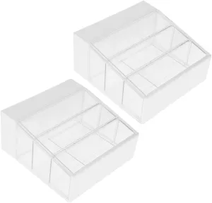 Kisangel 2Pcs Miniature Dollhouse Cake Display Cabinet Elegant Furniture for Doll House Decoration Versatile Accessory for Modern Traditional Styles