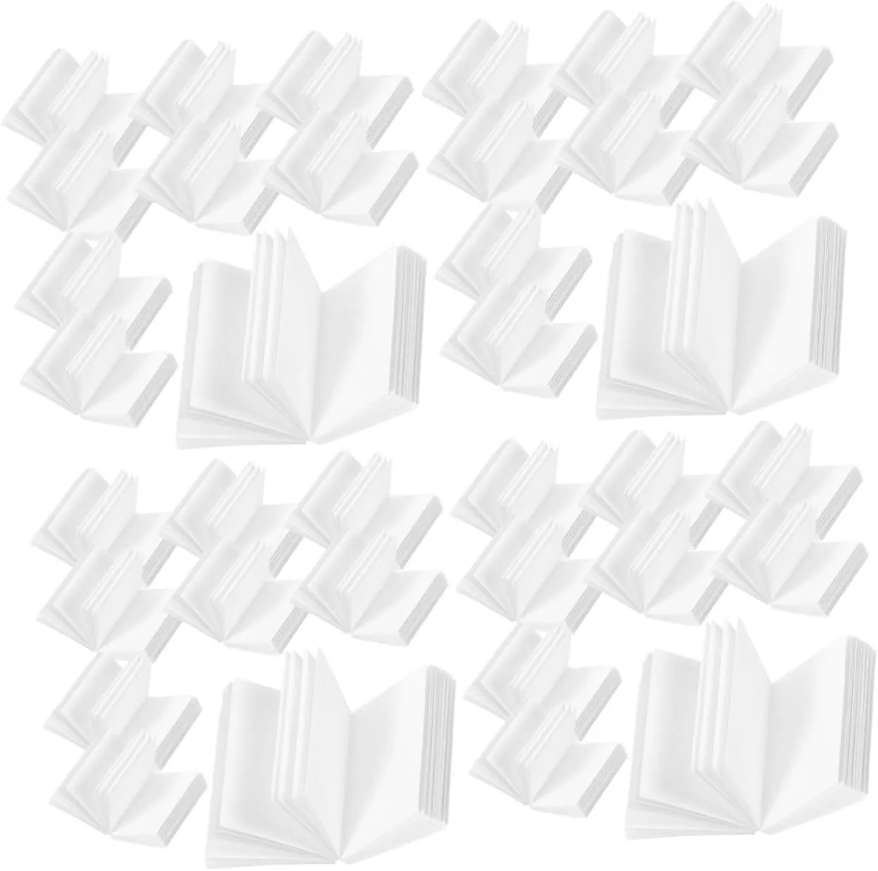 Kisangel 4sets 60pcs Miniature Blank Books for Dollhouse DIY Decor Detailed Miniature Book Models for Study Scene Decoration and Creative Crafting Doll House Accessories 60pcs*4