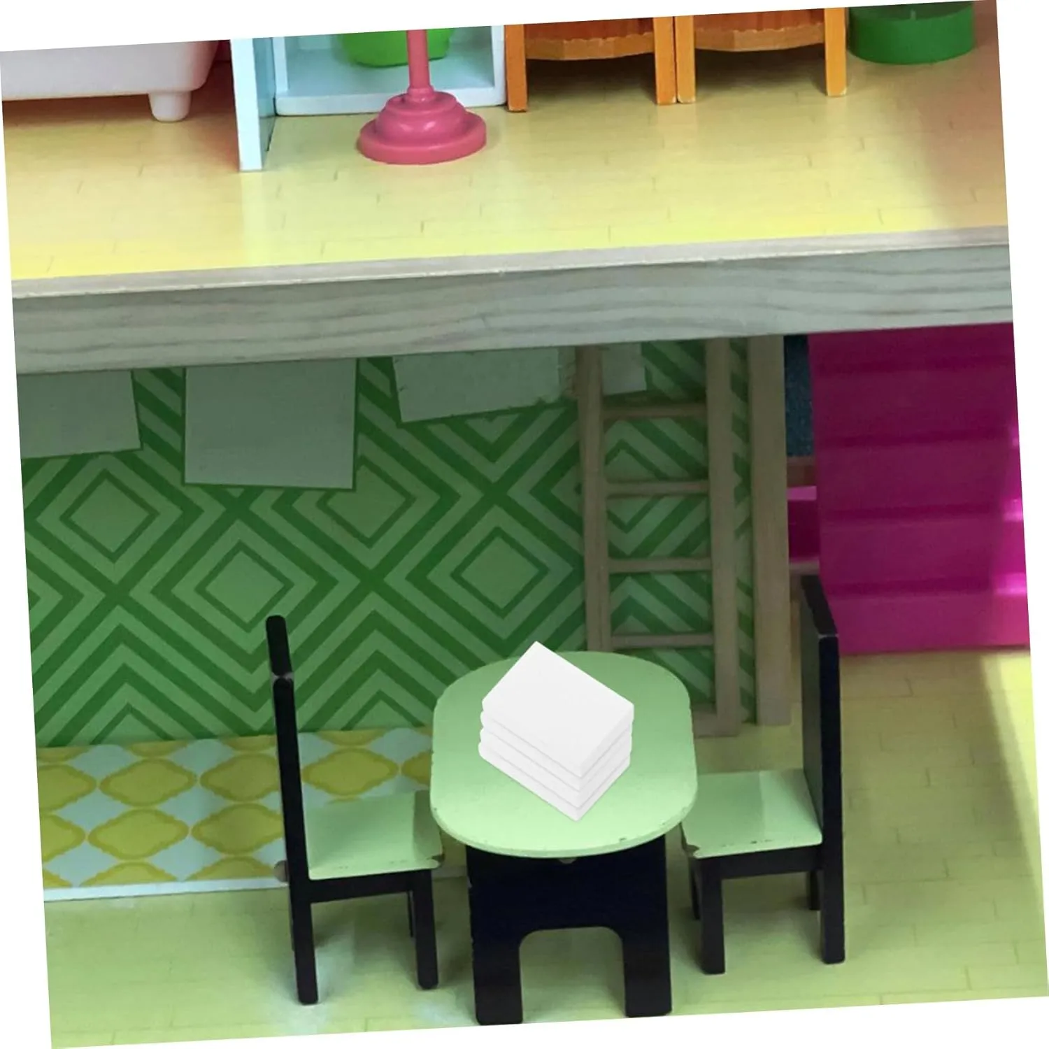 Kisangel 5sets Dollhouse Mini Book Collection Detail for Miniature Scene Decoration and 30pcs*5