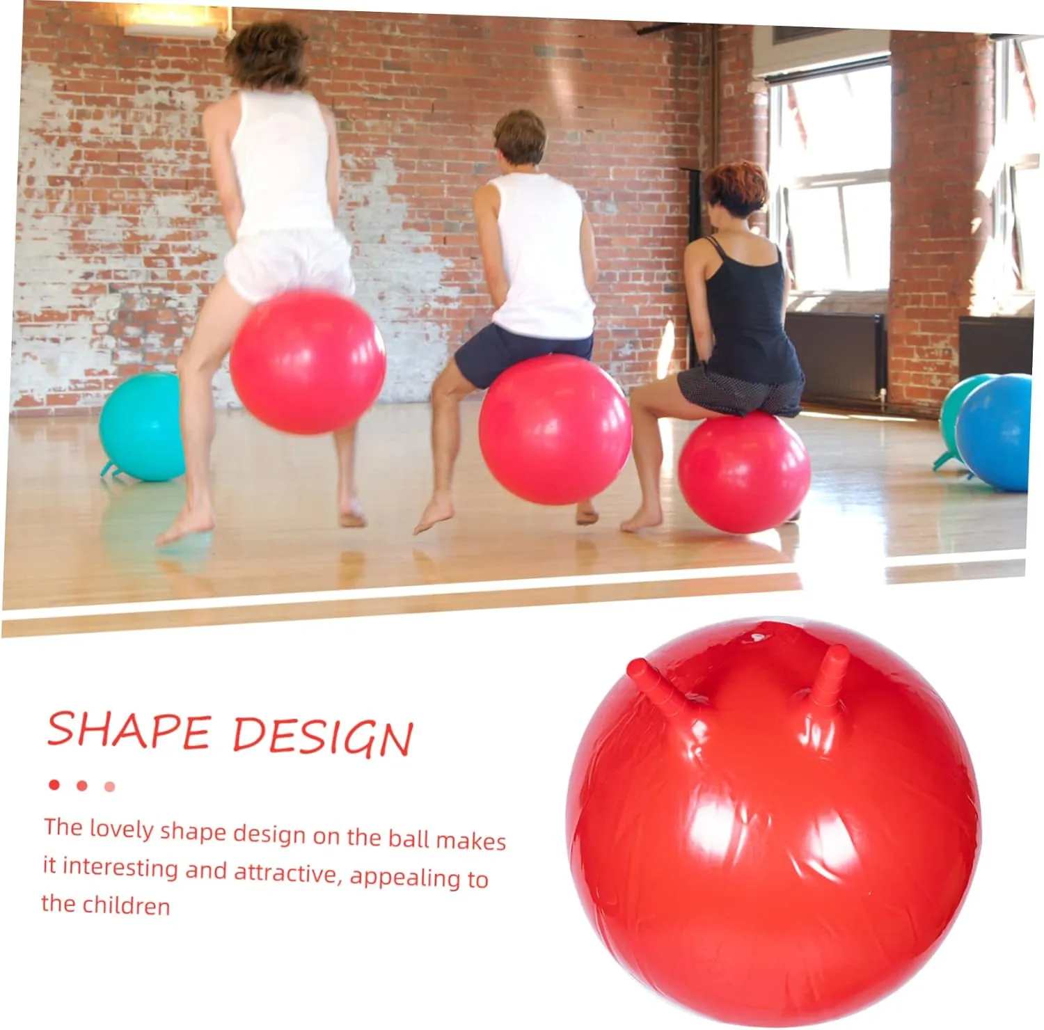 Kisangel Inflatable Croissant Large Balls for Interactive Interesting Plaything Supply Household Plaything