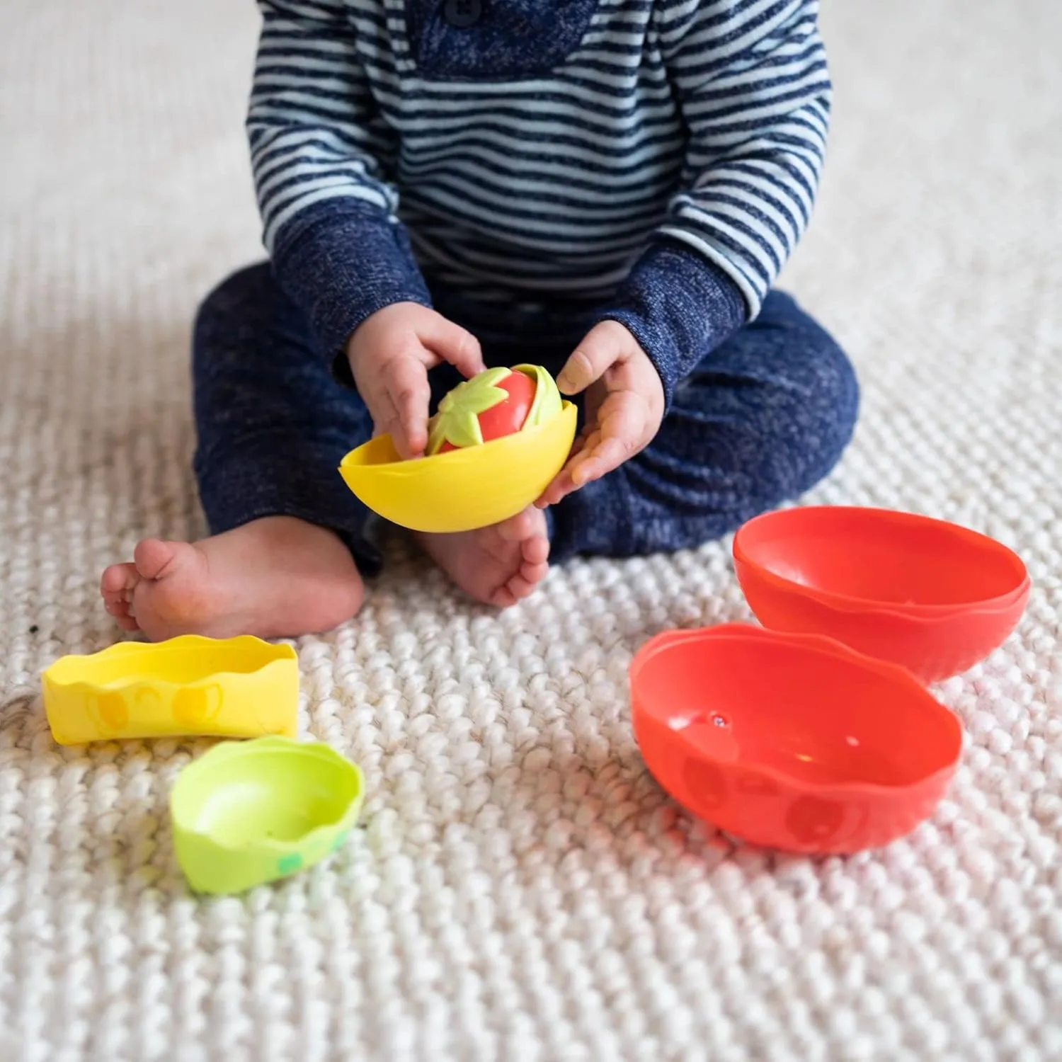 Lamaze Stack & Nest Fruit Pals – Nesting and Stacking Play Food Toys – Colorful Baby Stacking Toys - Toddler Stacking Toys - Baby Sensory Toys Ages 12 Months and Up