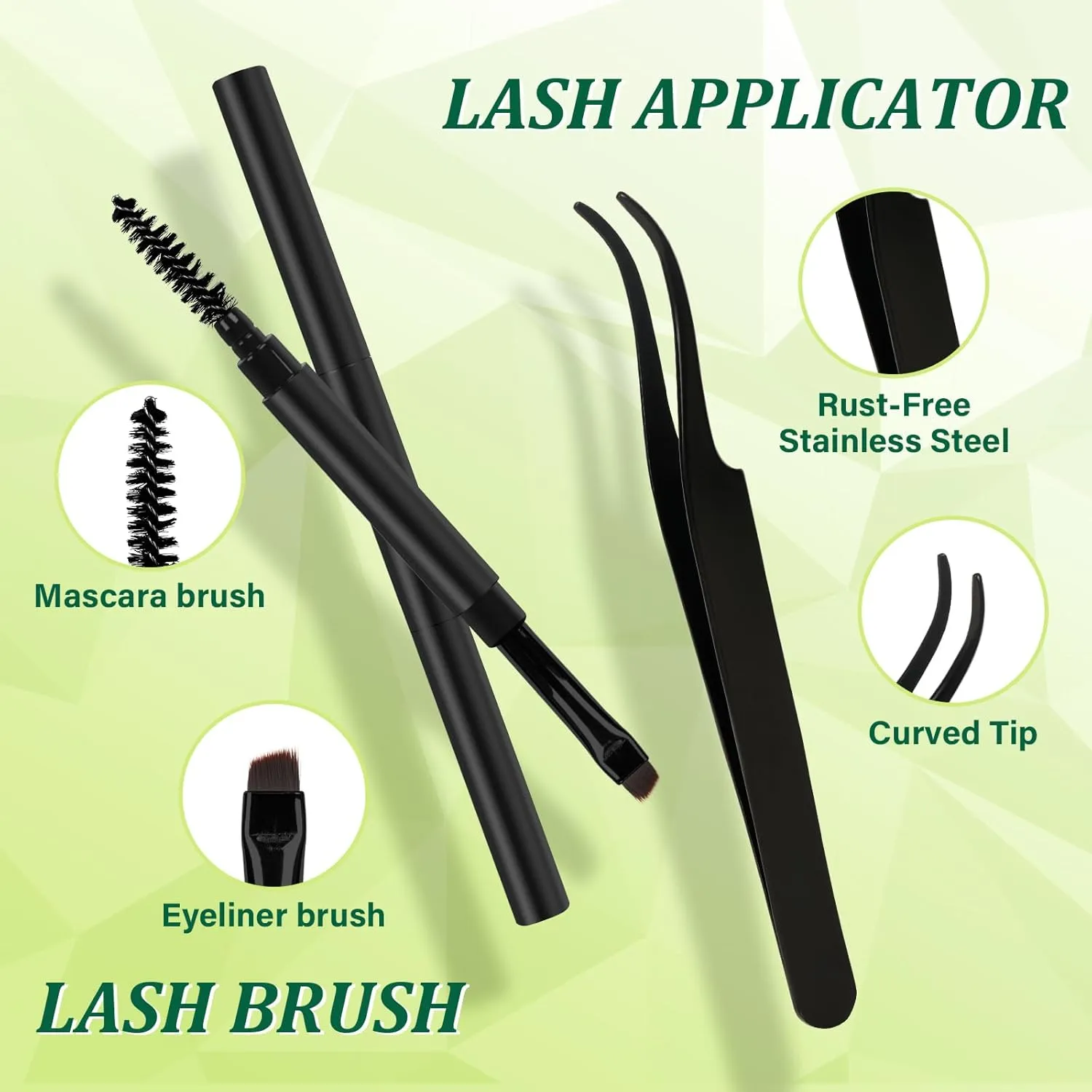 Lash Extension Kit 3D Effect Fluffy Lash Clusters Kit KEYYOU 120pcs D Curl 8-18MIX Complete High Definition Waterproof Kit DIY Lash Extension Kit (Aura-8-18MIX)