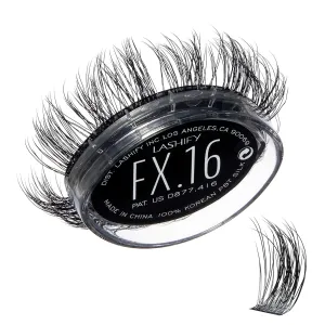 Lashify Fluffy FX 16mm Gossamer DIY Eyelash Extensions Refill, For The Most Curliest and Fluttery Appearance, Black, Easy False Lashes