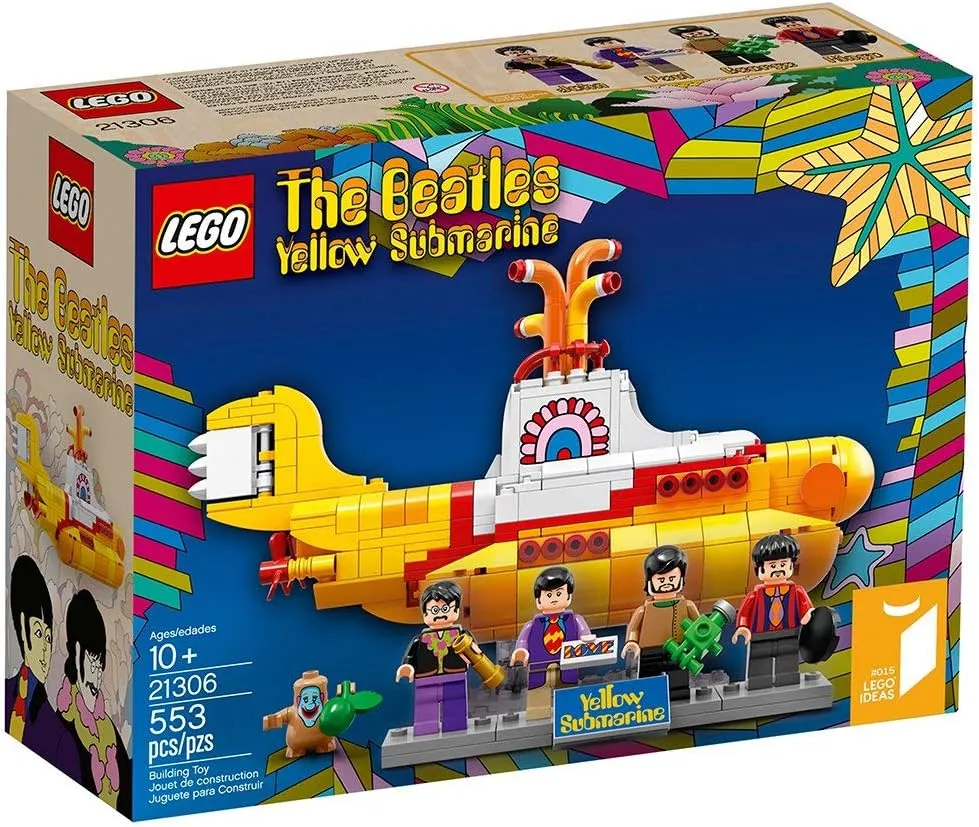 LEGO Ideas Yellow Submarine (21306) - Building Toy and Popular Gift for Fans of LEGO Sets and The Beatles (553 Pieces)