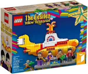 LEGO Ideas Yellow Submarine (21306) - Building Toy and Popular Gift for Fans of LEGO Sets and The Beatles (553 Pieces)