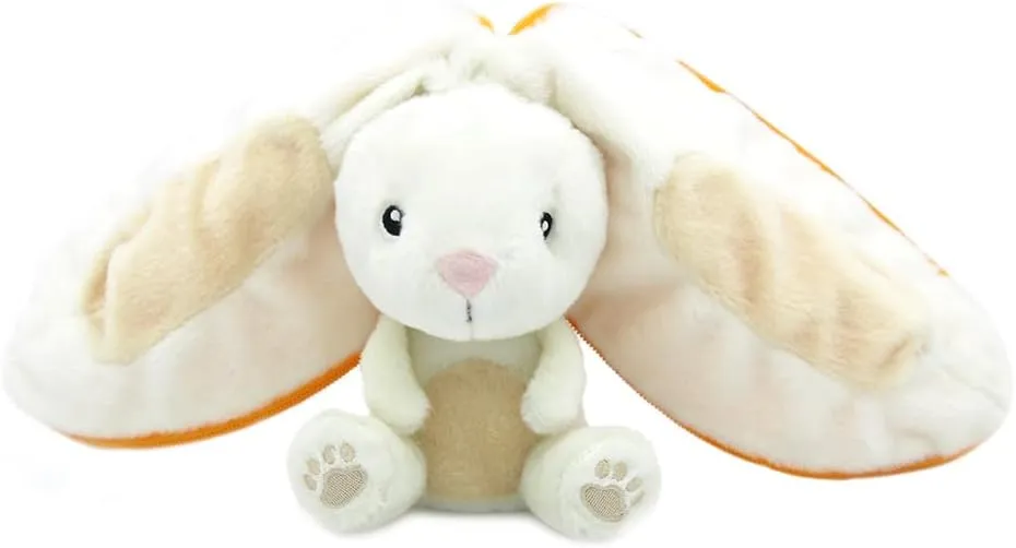 LES DÉGLINGOS Flipetz Gadget The Rabbit Plushie - Reversible Carrot to Rabbit 2-in-1 Soft Toy - 11 Inch Kids Transforming Plush Toy Cute, Collectible, Durable, Stuffed Animal Gift for All Ages