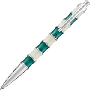 Levenger Regatta Luxury Premium Ballpoint Pen for Men and Women with Box, Gifts for Writers, Executive, Business Owners, Green