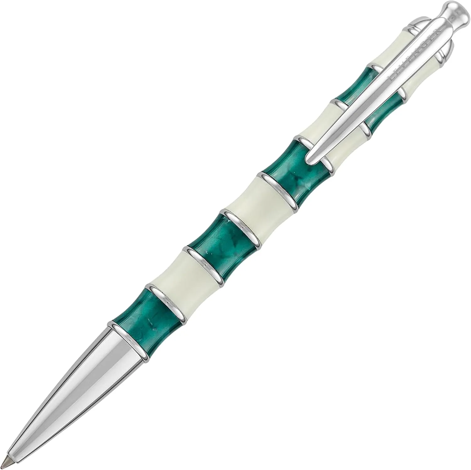 Levenger Regatta Luxury Premium Ballpoint Pen for Men and Women with Box, Gifts for Writers, Executive, Business Owners, Green