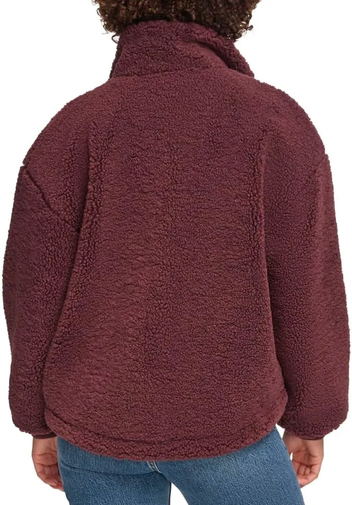 Levi's womens Zip Up Sherpa Teddy Jacket (Standard & Plus Sizes)