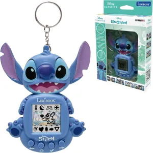 Lexibook, Disney Stitch, My Best-e, Portable Game Console, Interactive and Educational Companion for Kids, 8 Game Categories, Color Screen, Blue, JLMB10D